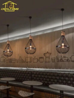 Suspension Vintage En Corde De Chanvre Et Fer à Led Décorative -Lumeers Boutique Sf3f6b74dc8a649ef91001d8069eaa53fJ