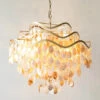 Lustres Led Postmodernes En Coquillage Capiz Pour Décoration Intérieure
