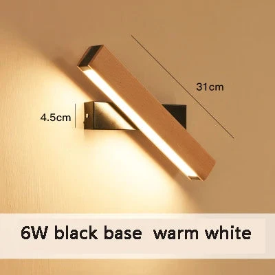 Applique Murale Rotative Nordique En Bois Massif Led Réglable 9 Applique Murale Rotative Nordique En Bois Massif Led Réglable – Image 7