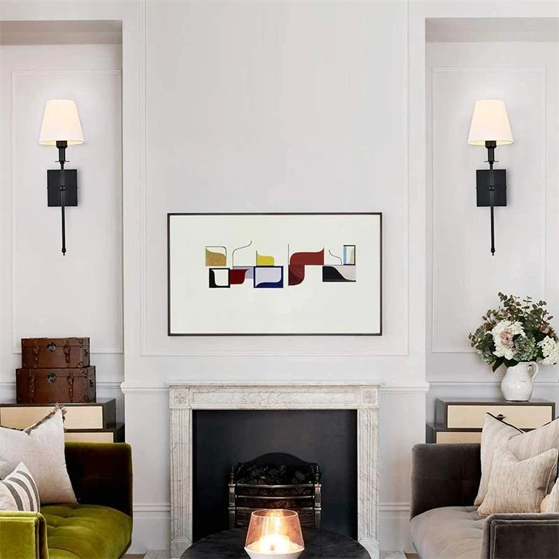 Applique Murale Rétro Avec Abat-jour Blanc Apaja 6 Applique Murale Rétro Avec Abat-jour Blanc Apaja – Image 4