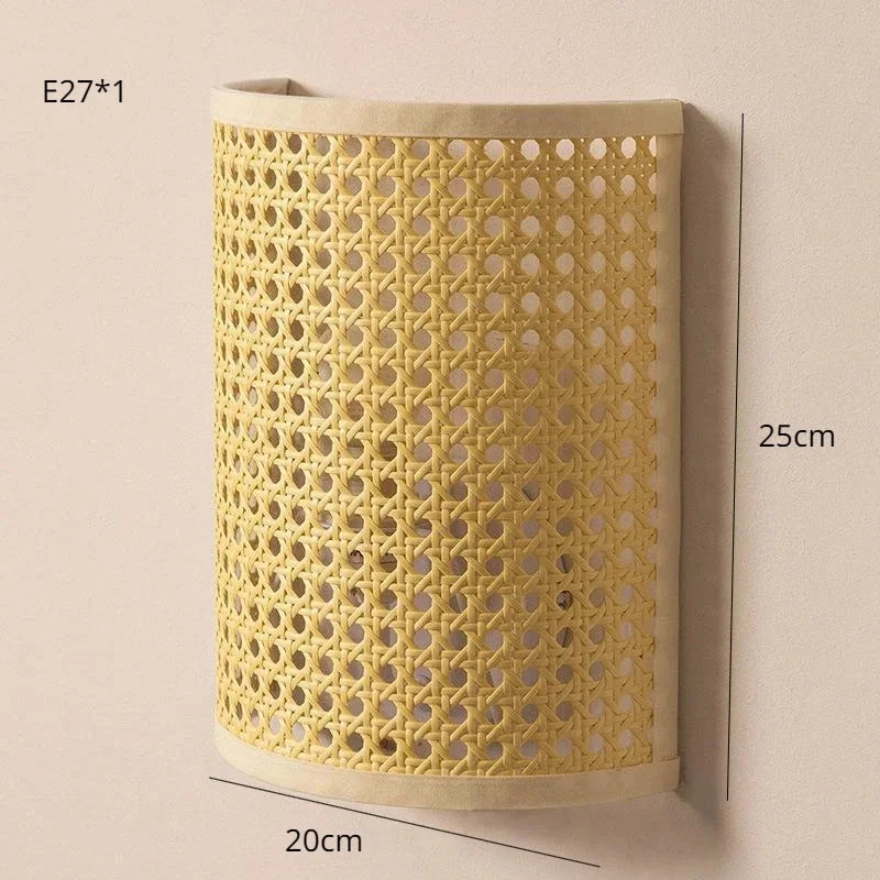 Applique Murale Vintage En Bambou Et Corde De Chanvre 10 Applique Murale Vintage En Bambou Et Corde De Chanvre – Image 8