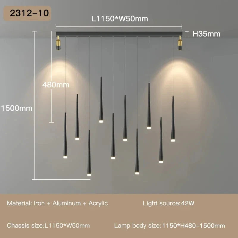 Lustre Moderne à Led Pour Décoration D'intérieur Haut De Gamme 13 Lustre Moderne à Led Pour Décoration D'intérieur Haut De Gamme – Image 11