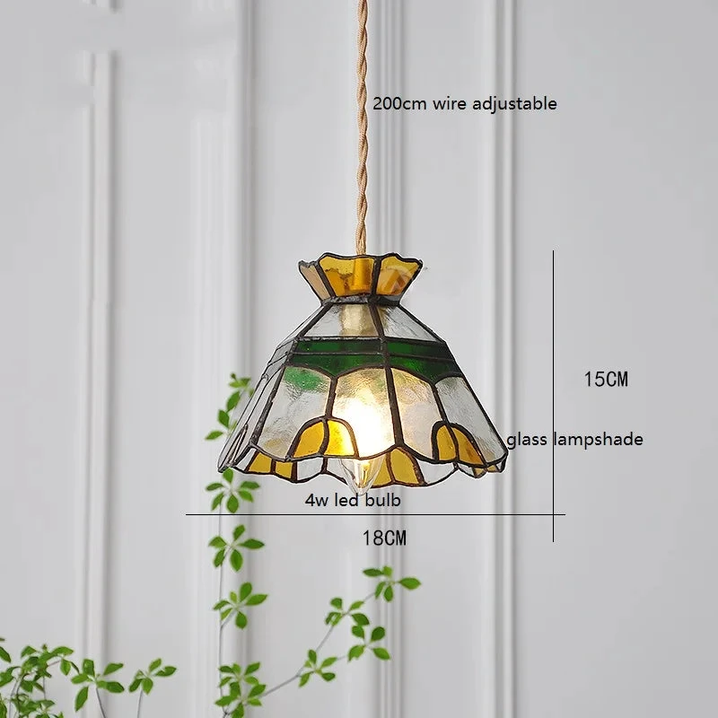 Suspension Vintage En Cuivre Avec Abat-jour En Verre Fait Main 22 Suspension Vintage En Cuivre Avec Abat-jour En Verre Fait Main â Image 20