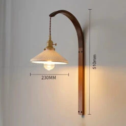 Applique Murale Japonaise En Bois Vintage Rétro Abat-jour En Céramique -Lumeers Boutique Sfaec2a16e97e403db7d27cab5f3860efw