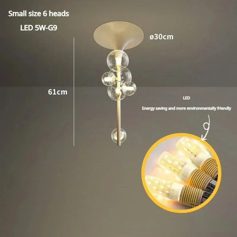 Lustre Moderne En Verre Pour Une Décoration élégante 9 Lustre Moderne En Verre Pour Une Décoration élégante – Image 7