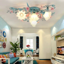 Plafonnier Rétro En Céramique Fleurs Et Plantes Lumineuses -Lumeers Boutique Sfd1e1f1e5dd345e5b2679768f9a70b25o