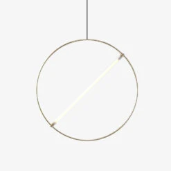 Suspension Moderne LED Anneau Avec Barre Lumineuse Juncal