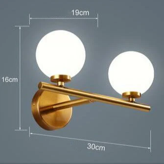 Applique Murale Moderne LED Avec Globes En Verre Nyrea 11 Applique Murale Moderne LED Avec Globes En Verre Nyrea – Image 9