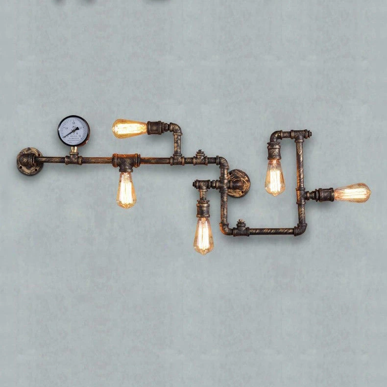 Applique Murale Industrielle Composée De Tuyaux Amparo 8 Applique Murale Industrielle Composée De Tuyaux Amparo – Image 6