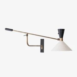 Applique Murale Américaine à Bras Long Réglable En Métal