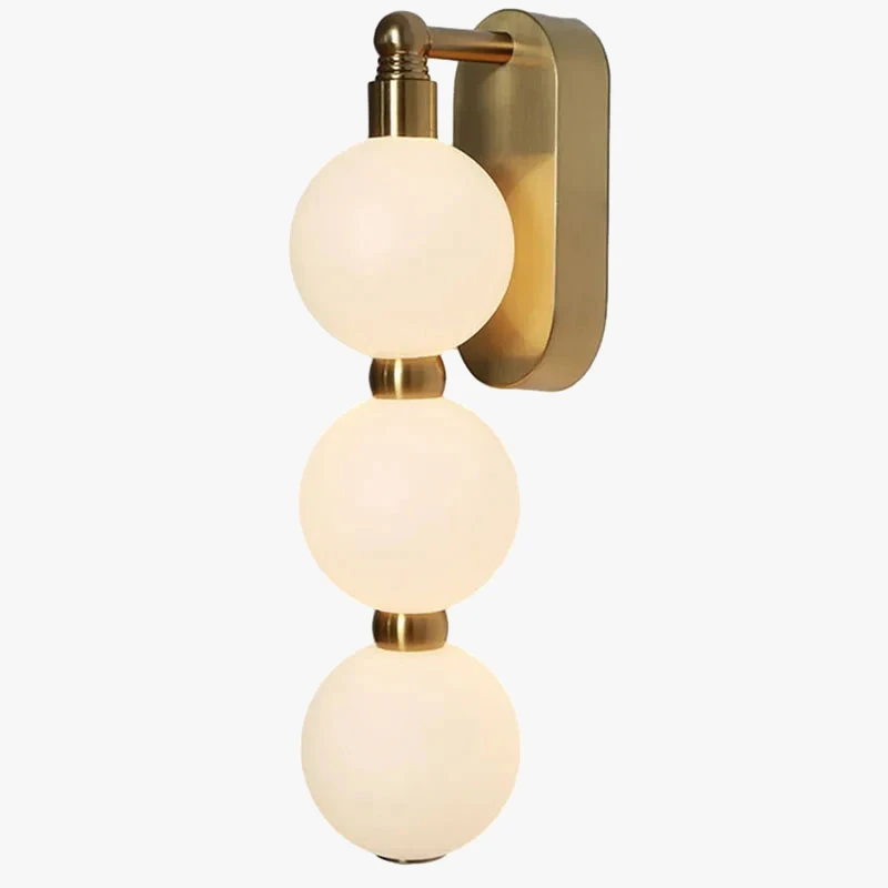 Applique Murale Boule En Acrylique Gradation Variable Métal Doré 8 Applique Murale Boule En Acrylique Gradation Variable Métal Doré – Image 6