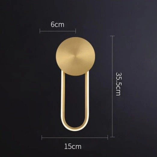 Applique Murale Design En Forme Circulaire En Cuivre Lotyna 7 Applique Murale Design En Forme Circulaire En Cuivre Lotyna – Image 5