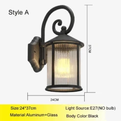 Applique Murale Extérieure étanche Style Européen Rétro Pour Jardin Villa Cour 16 Applique Murale Extérieure étanche Style Européen Rétro Pour Jardin Villa Cour -Lumeers Boutique applique murale ext rieure tanche style europ en r tro pour jardin villa cour 6