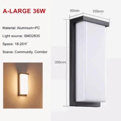 Applique Murale Led Extérieure En Aluminium Imperméable Et Décorative 20 Applique Murale Led Extérieure En Aluminium Imperméable Et Décorative -Lumeers Boutique applique murale led ext rieure en aluminium imperm able et d corative 8