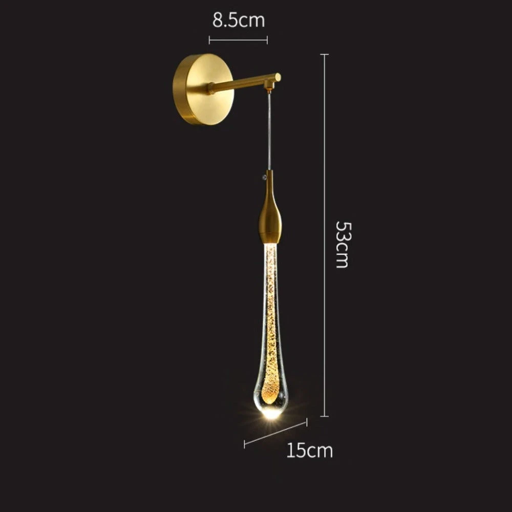 Applique Murale Moderne Suspendue Dorée Luxury Gabriella 8 Applique Murale Moderne Suspendue Dorée Luxury Gabriella – Image 6