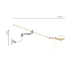 Applique Murale Vintage Avec Hauteur Réglable Lupita 13 Applique Murale Vintage Avec Hauteur Réglable Lupita -Lumeers Boutique applique murale vintage avec hauteur reglable lupita dim