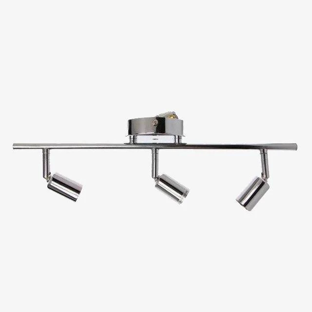 Barre 3 Spots LED Chromée Indoor 3 Barre 3 Spots LED Chromée Indoor