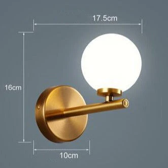 Applique Murale Moderne LED Avec Globes En Verre Nyrea 9 Applique Murale Moderne LED Avec Globes En Verre Nyrea – Image 7