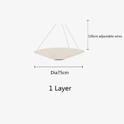 Suspension En Papier Japonais Wabi Sabi