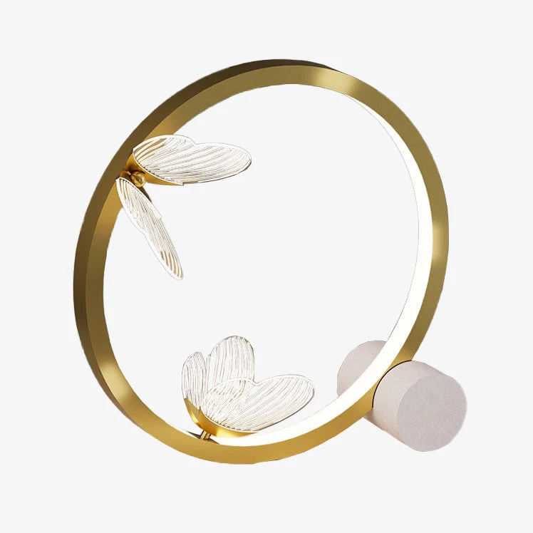 Lampe à Poser Design LED Métallique Doré Papillon 3 Lampe à Poser Design LED Métallique Doré Papillon