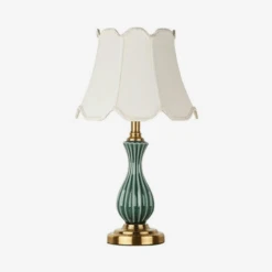 Lampe à Poser En Céramique LED Avec Abat-jour De Plusieurs Formes Style Japonais