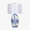 Lampe à Poser LED En Céramique Blanc Et Bleu Avec Abat-jour Style Japonais -Lumeers Boutique lampe a poser led en ceramique blanc et bleu avec abat jour style japonais 26e59d93 e4a1 41a2 a7b9 8cd2f079db04