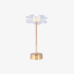 Lampe à Poser Style Vintage LED En Métal Doré Anila