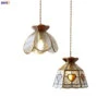 Suspension Vintage En Cuivre Avec Abat-jour En Verre Fait Main 1 Suspension Vintage En Cuivre Avec Abat-jour En Verre Fait Main -Lumeers Boutique lampe suspendue vintage en cuivre avec abat jour en verre fait main 0