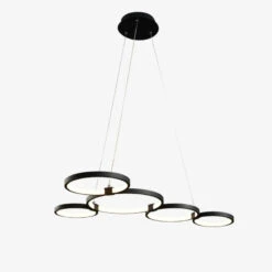 Lustre Design Avec Anneaux LED Suspendus Hirva