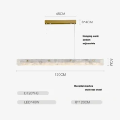 Lustre En Marbre Et Acier Inoxydable à Led Dimmable 20 Lustre En Marbre Et Acier Inoxydable à Led Dimmable -Lumeers Boutique lustre en marbre et acier inoxydable led dimmable 9