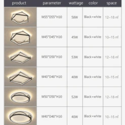 Lustre Led Carré Design Moderne Pour éclairage Intérieur Minimaliste 17 Lustre Led Carré Design Moderne Pour éclairage Intérieur Minimaliste -Lumeers Boutique lustre led carr design moderne pour clairage int rieur minimaliste 3