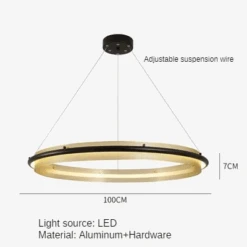 Lustre Led Circulaire De Luxe Pour Décoration Intérieure Moderne -Lumeers Boutique lustre led circulaire de luxe pour d coration int rieure moderne 8