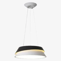 Lustre LED Design Moderne Noir Et Blanc