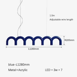 Lustre Led Minimaliste Moderne Pour Tables Alimentaires Design Luminaire -Lumeers Boutique lustre led minimaliste moderne pour tables alimentaires design luminaire 6