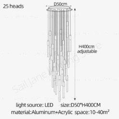 Lustre Led Minimaliste Moderne Pour Villa Restaurant Escalier 21 Lustre Led Minimaliste Moderne Pour Villa Restaurant Escalier -Lumeers Boutique lustre led minimaliste moderne pour villa restaurant escalier 7