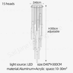 Lustre Led Minimaliste Moderne Pour Villa Restaurant Escalier 23 Lustre Led Minimaliste Moderne Pour Villa Restaurant Escalier -Lumeers Boutique lustre led minimaliste moderne pour villa restaurant escalier 9