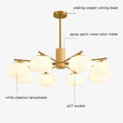 Lustre à Led Moderne Design Nordique Pour Décoration Intérieure -Lumeers Boutique lustre led moderne design nordique pour d coration int rieure 3