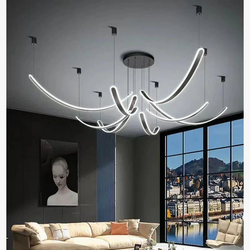 Lustre à Led Moderne Design Pour Décoration Intérieure élégante 4 Lustre à Led Moderne Design Pour Décoration Intérieure élégante – Image 2