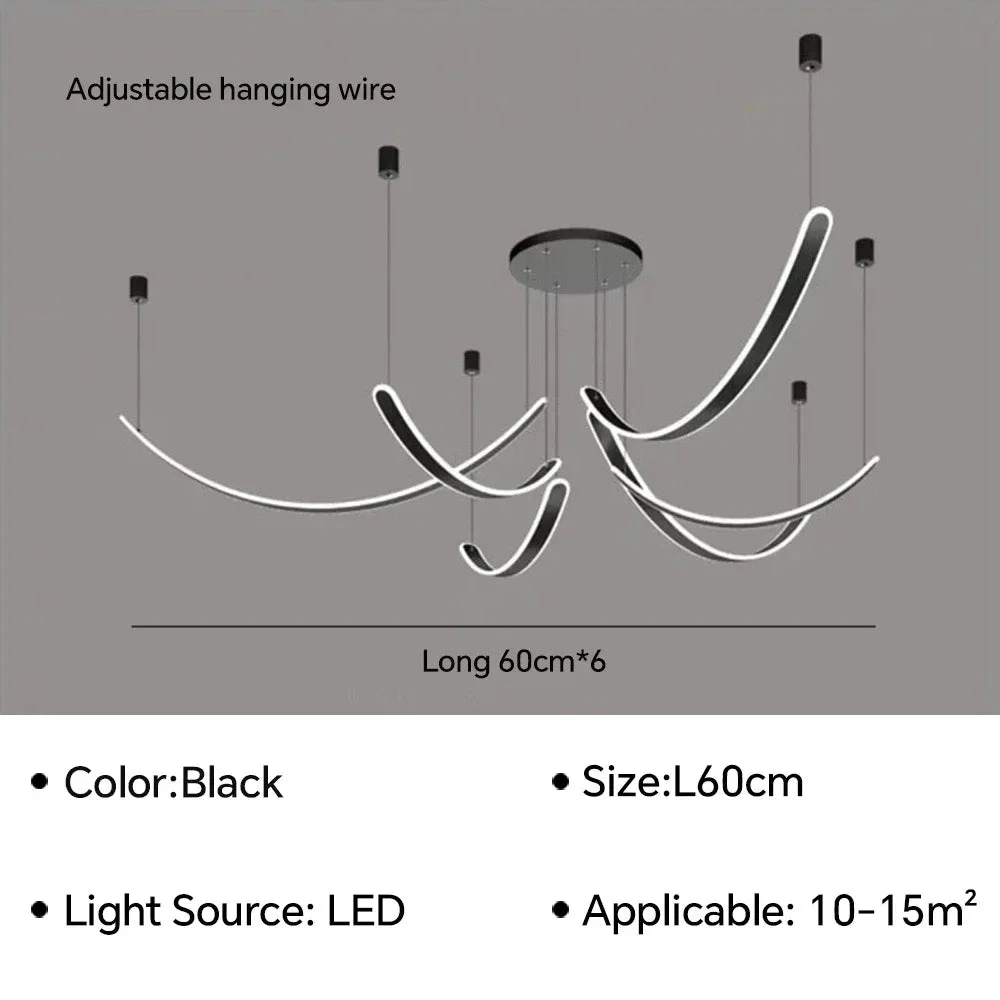 Lustre à Led Moderne Design Pour Décoration Intérieure élégante 8 Lustre à Led Moderne Design Pour Décoration Intérieure élégante – Image 6