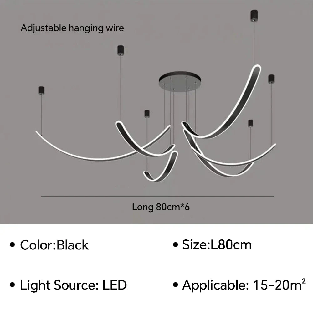 Lustre à Led Moderne Design Pour Décoration Intérieure élégante 9 Lustre à Led Moderne Design Pour Décoration Intérieure élégante – Image 7