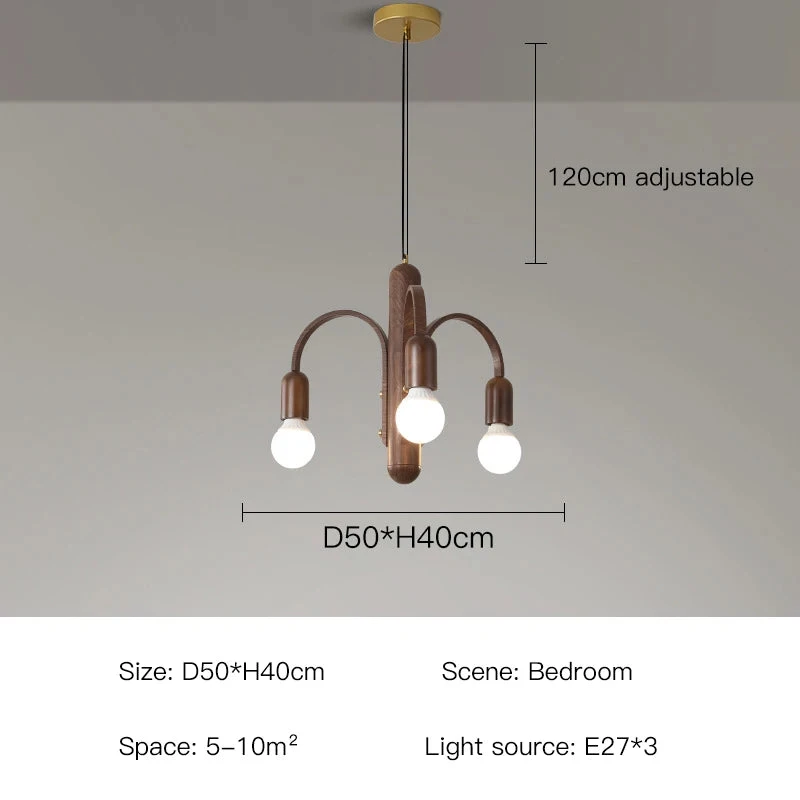 Lustre à Led Vintage Nordique Imitation Bois Pour Intérieur Moderne 8 Lustre à Led Vintage Nordique Imitation Bois Pour Intérieur Moderne – Image 6