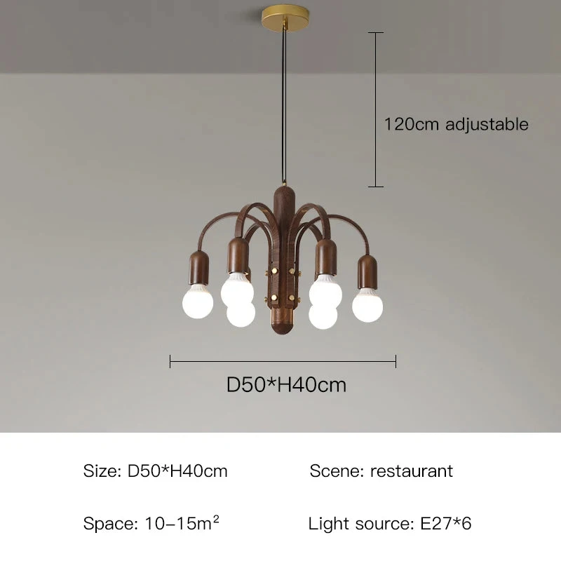 Lustre à Led Vintage Nordique Imitation Bois Pour Intérieur Moderne 10 Lustre à Led Vintage Nordique Imitation Bois Pour Intérieur Moderne – Image 8