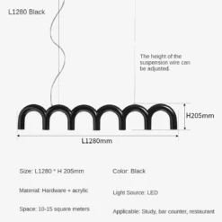 Lustre Minimaliste En U Style Industriel Pour Décoration Intérieure 23 Lustre Minimaliste En U Style Industriel Pour Décoration Intérieure -Lumeers Boutique lustre minimaliste en u style industriel pour d coration int rieure 8