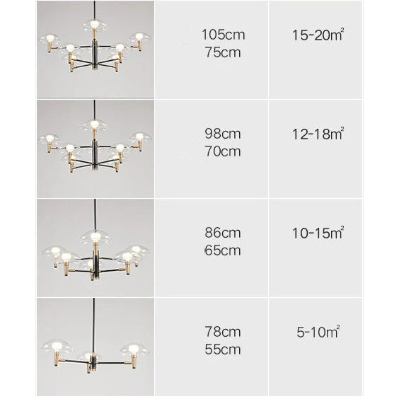 Lustre Moderne Abat-jours En Forme De Méduse En Verre Hailey 10 Lustre Moderne Abat-jours En Forme De Méduse En Verre Hailey – Image 8