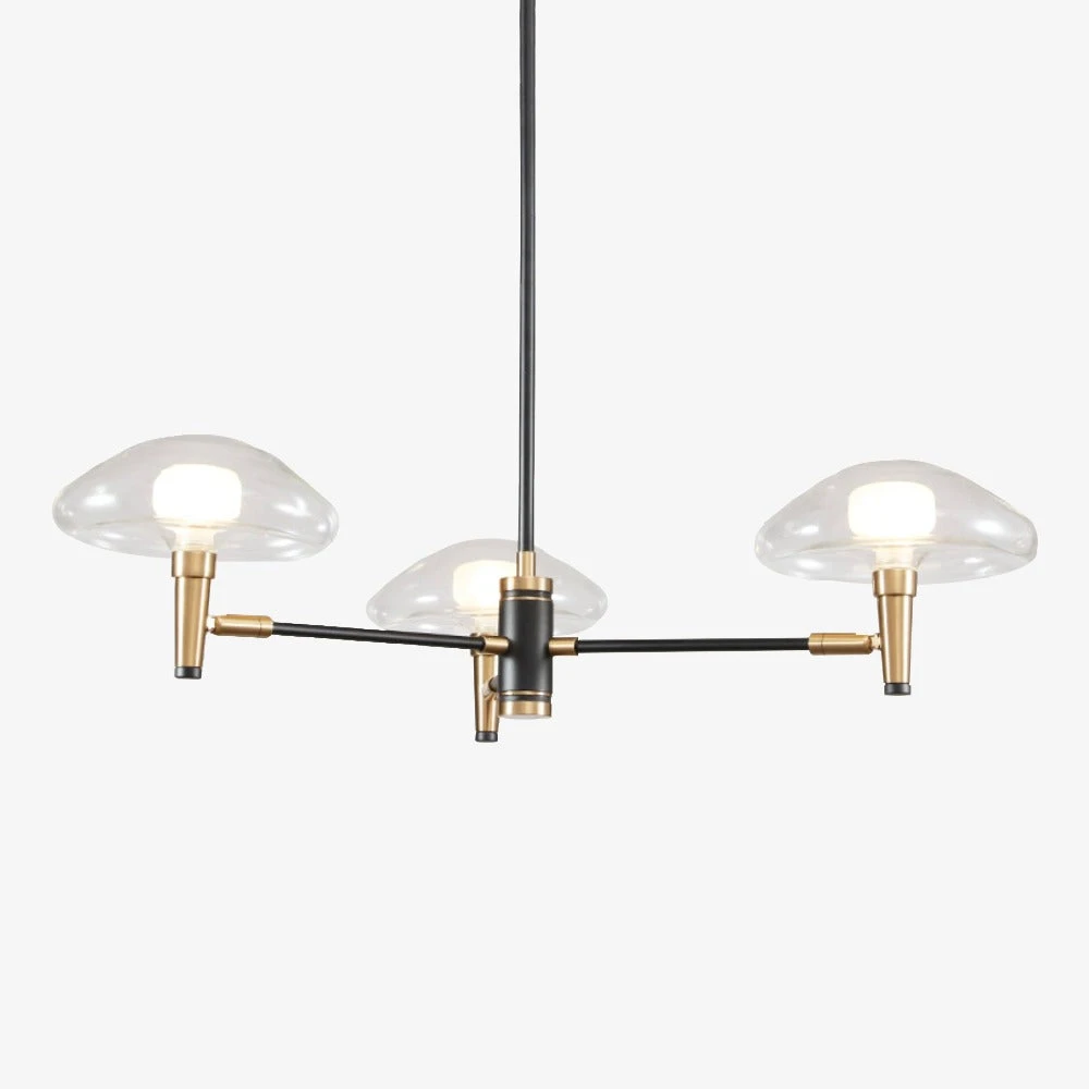 Lustre Moderne Abat-jours En Forme De Méduse En Verre Hailey 3 Lustre Moderne Abat-jours En Forme De Méduse En Verre Hailey