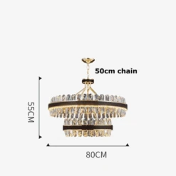 Lustre Moderne En Cristaux éclairage Rond à Led 25 Lustre Moderne En Cristaux éclairage Rond à Led -Lumeers Boutique lustre moderne en cristaux clairage rond led 9