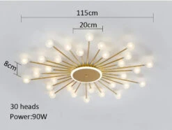 Lustre Moderne En Verre Avec éclairage Led Créatif Intérieur 21 Lustre Moderne En Verre Avec éclairage Led Créatif Intérieur -Lumeers Boutique lustre moderne en verre avec clairage led cr atif int rieur 7