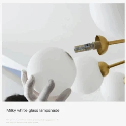 Lustre Moderne En Verre à Bulles Et Fleurs Décoratif -Lumeers Boutique lustre moderne en verre bulles et fleurs d coratif 3