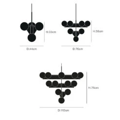 Lustre Moderne Pyramidale Doré Avec Globes En Verre Luxury Ariana 16 Lustre Moderne Pyramidale Doré Avec Globes En Verre Luxury Ariana -Lumeers Boutique lustre moderne pyramidale dore avec globes en verre luxury ariana dim