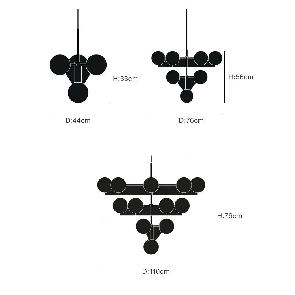 Lustre Moderne Pyramidale Doré Avec Globes En Verre Luxury Ariana 8 Lustre Moderne Pyramidale Doré Avec Globes En Verre Luxury Ariana – Image 6